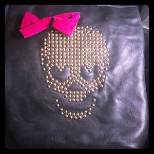 Betsy Johnson Skull studded Tote purse